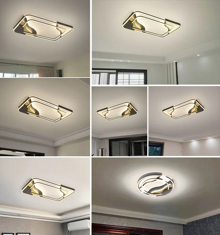 New Deisign LED Ceiling Lights With Remote Control Lighting For Foyer Bedroom Dining Room Kitchen Lusure Lamps Light Fixtures bedroom ceiling lights