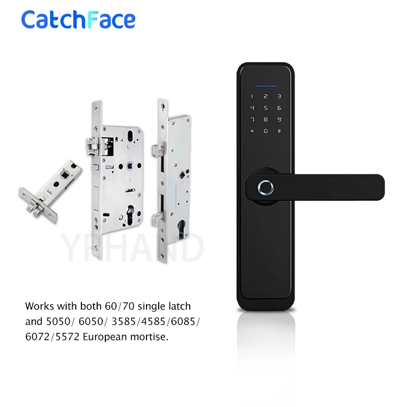  Smart Fingerprint Door Lock Security Electronic Door Lock Smart WiFi Bluetooth Digital APP Keypad C - 4000290975173