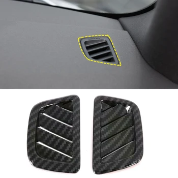 

Fit for Range Rover Evoque L551 2019 Car Styling ABS Carbon Upper AC Vent Outlet Cover Sticker Trims 2pcs Auto Accessories
