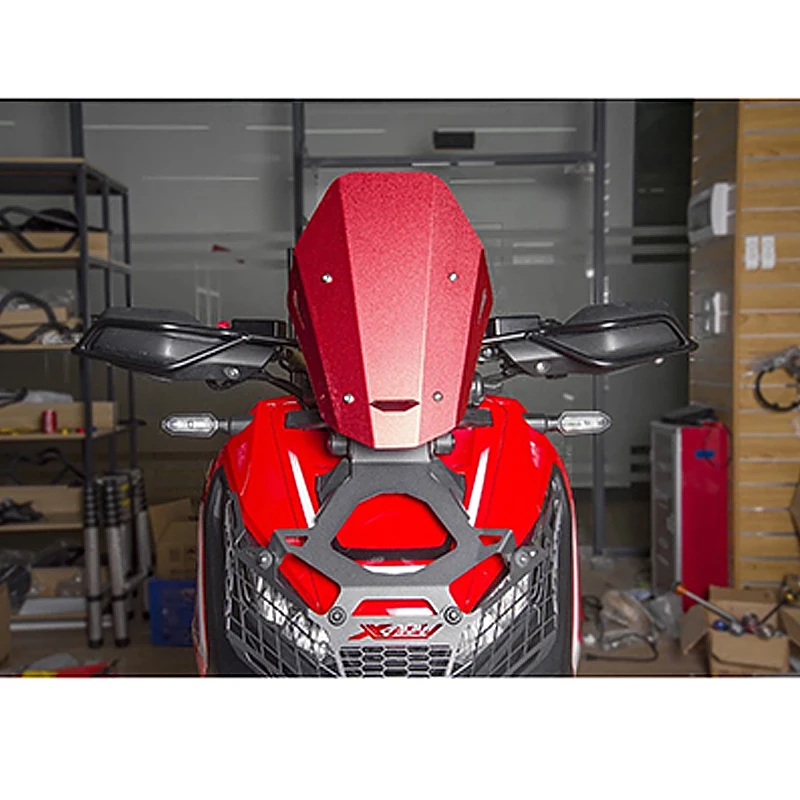 For Honda XADV 750 X-ADV X ADV 2017-2018 Motorcycle Windshield Windscreen Aluminum Wind Deflectors  (8)