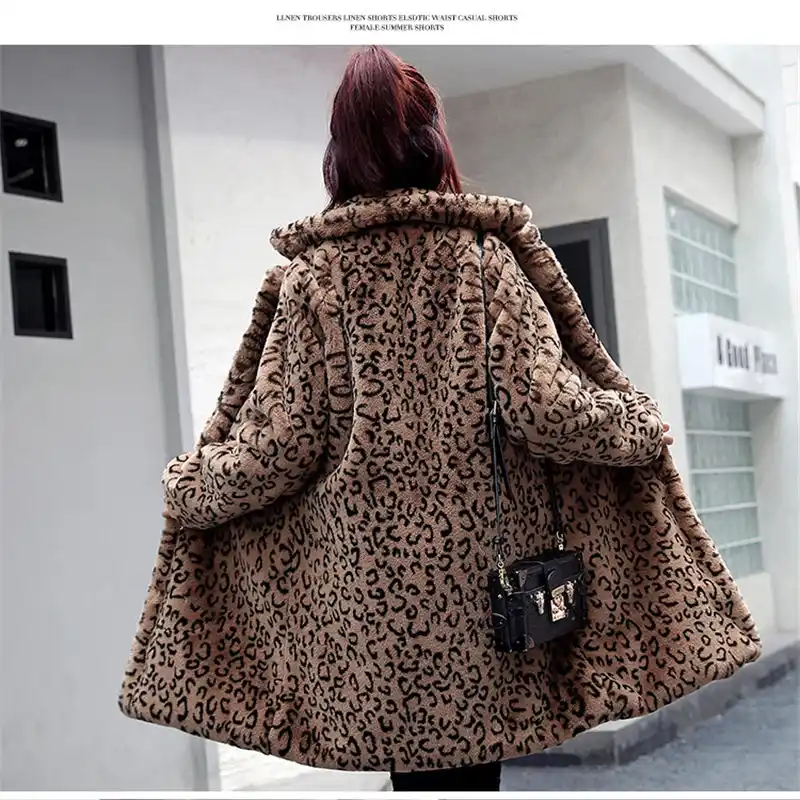 animal print parka
