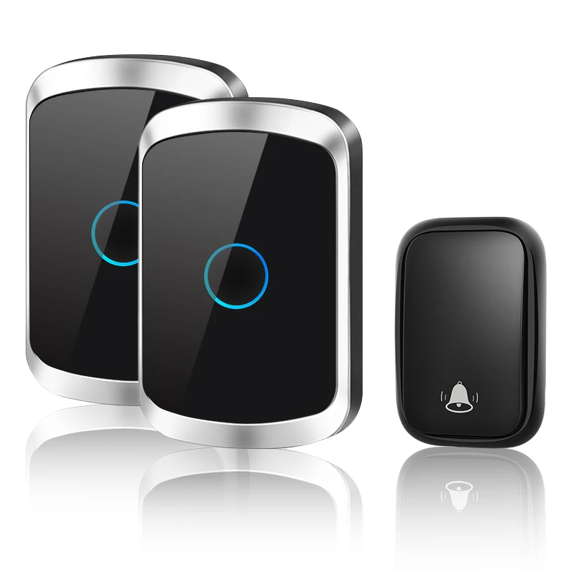 CACAZI Selfpowered Waterproof Wireless Doorbell with No Battery EU US