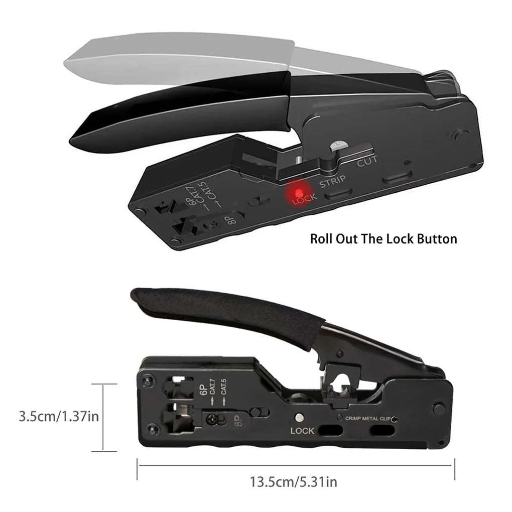 Crimping tool hand network tool kit for cat6 cat5 cat5e rj45 rj11 connector 8P 6P lan Cable Wires pliers Clip Multi Function