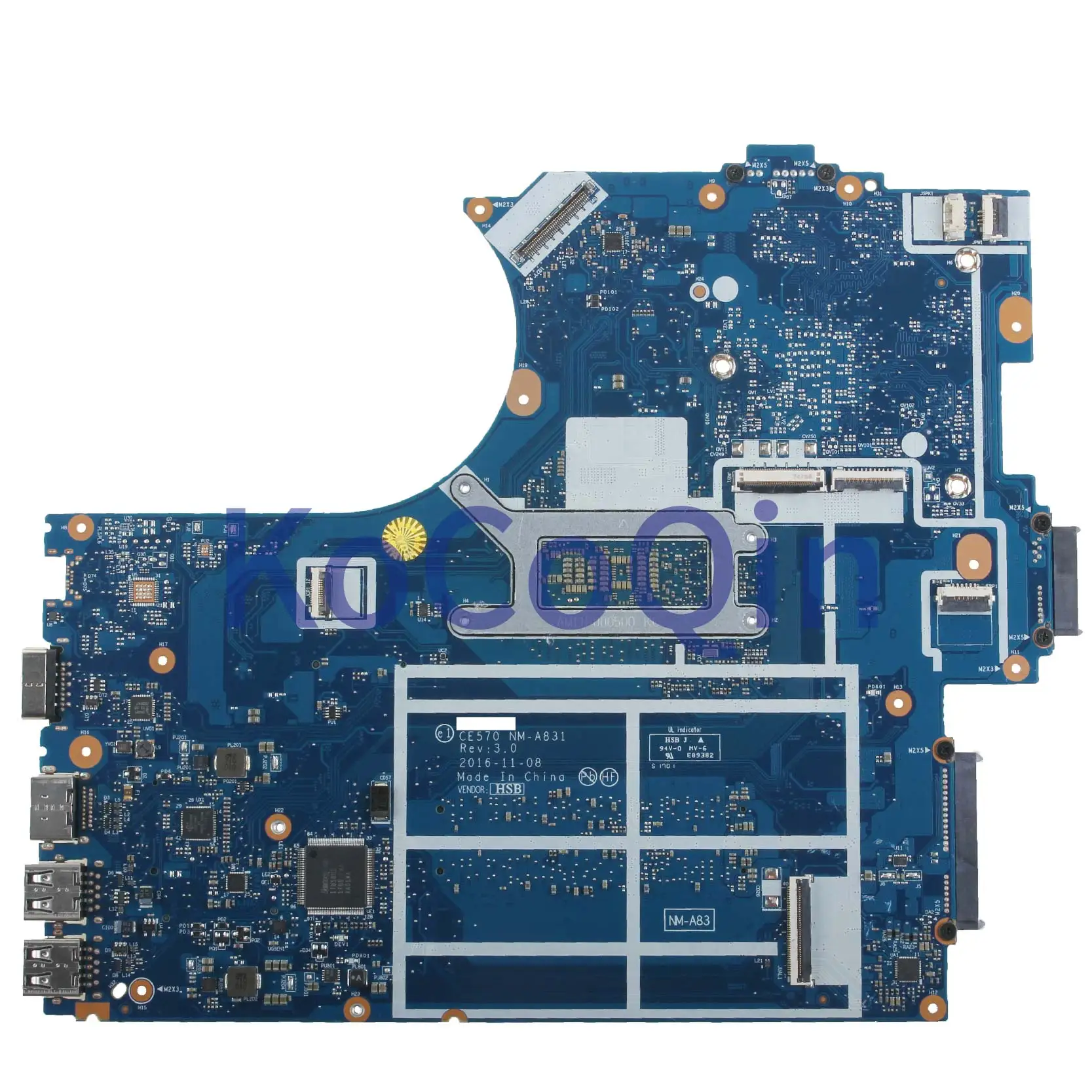 KoCoQin ноутбук материнская плата для Lenovo Thinkpad E570 I5-7200U материнская плата 01EP391 CE570 NM-A831 SR2ZU
