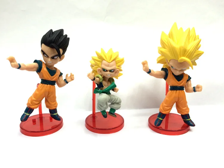 Dragon Ball 6-Garage Kit Sun Wukong Saiyan люди волшебный человек удобрения Buu с базой детские игрушки украшения