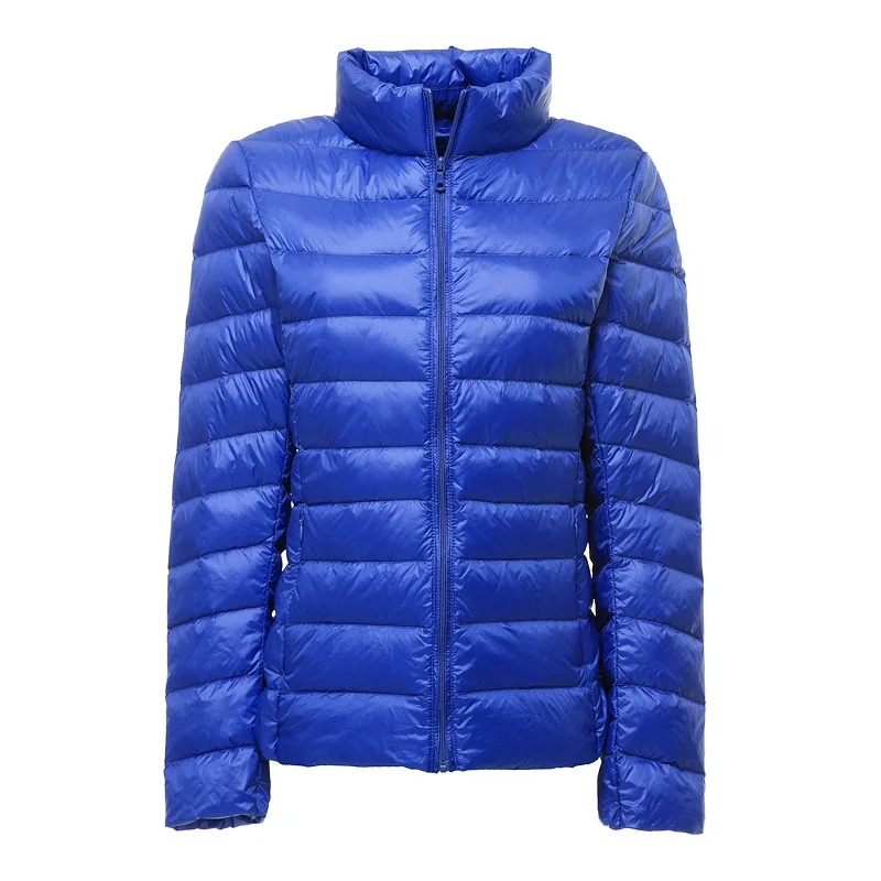 blue 2 Новинка, Размер 6xl 7XL, пуховик на утином пуху для женщин, ультра легкий пуховик, куртка с перьями, плюс женское пальто, ветровка, пальто - Цвет: blue 2