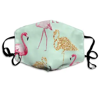 

CIGOCI Fashion Earloop Face Mask, Anti-Dust Mouth-Muffle with Adjustable Elastic Band - Windproof Flamingo Half Face Mouth