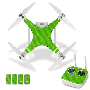 

Green Carbon Fiber Style Vinyl Skin Sticker for DJI Phantom 3 Drone And Remote Controller 0093