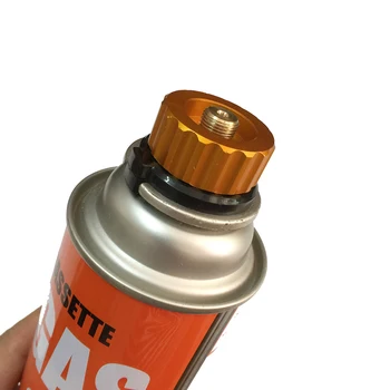 

Gas Cartridge Head Conversion Adapter Nozzle Bottle Type Inlet Screw Type Adapter for Outdoor Camping Picnic Stove