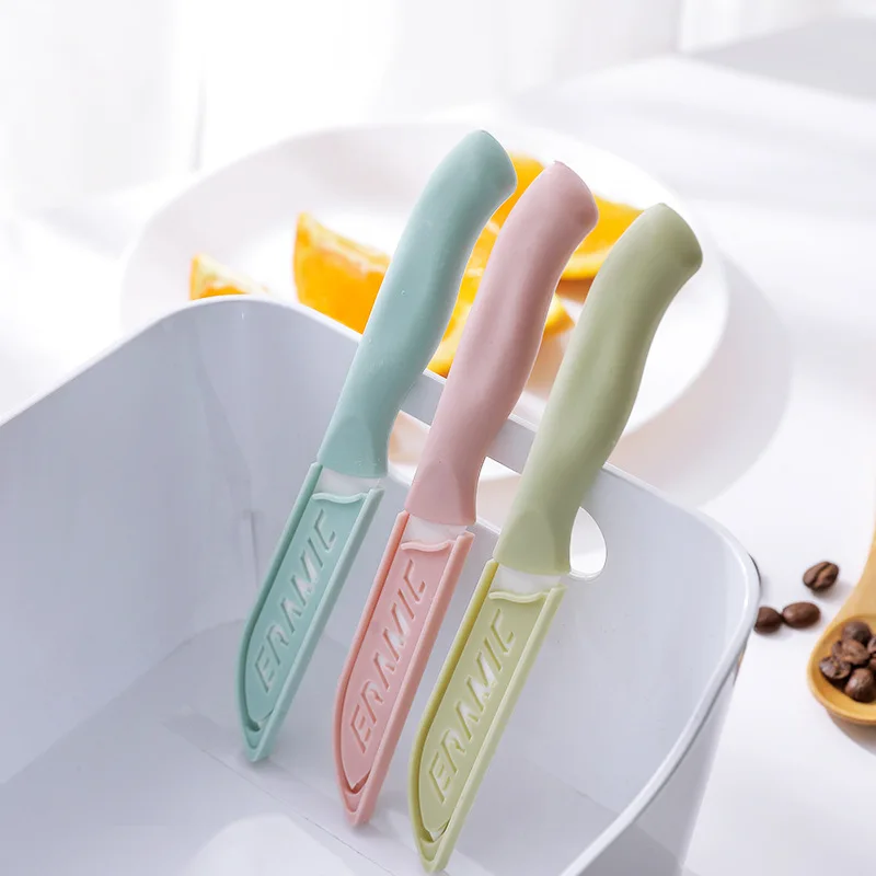 Kitchen Knives Cooking Tool Ceramic Paring for Fruits Vegetables Chef Utility High Quality Slicing Anti-slip Handle Knives Kitchen Knives Cooking Tool Ceramic Paring for Fruits Vegetables Chef Utility High Quality Slicing Anti-slip Handle Knives