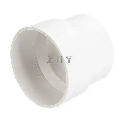 

White PVC 125 x 110mm Inner Dia Straight Design Pipe Tube Connector