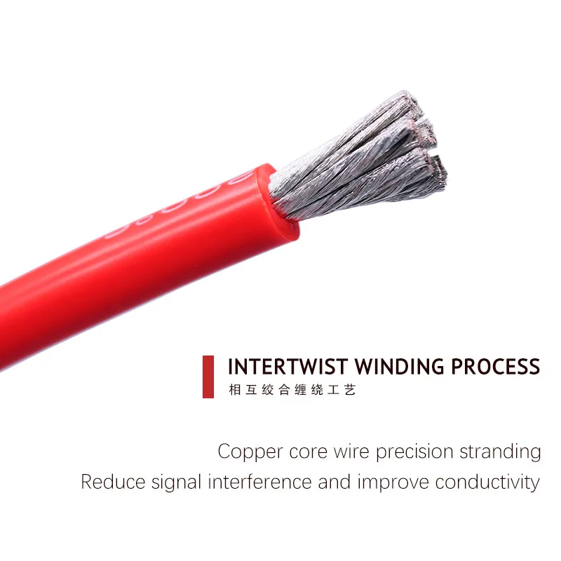 Super Soft Silicone Cable High Temperature Resistant Tin-plated Copper Wire High Current Cable for Battery,Inverter,UPS,etc