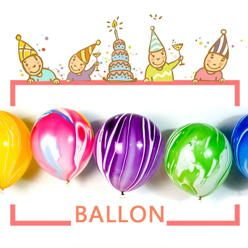 100pcs/set Birthday Party Decoration Balloon Kids Toy Camouflage Balloon 12 Inch Painting Balloons Colorful