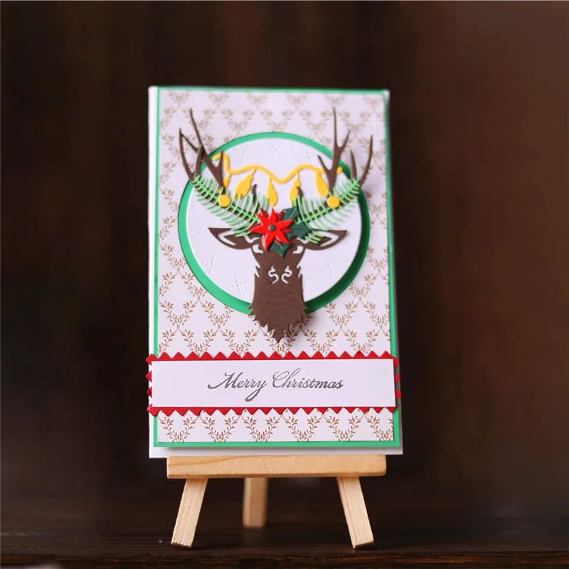 GJCrafts Decoration Deer металлические режущие штампы для рукоделия, штампы для скрапбукинга, тиснения, трафареты, режущие штампы для животных