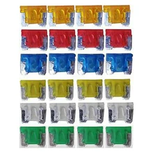 Mini canivete para carro, 24 peças 5a 10a 15a 20a 25a 30a micro fusível para carro kit de fusível para caminhão e suv