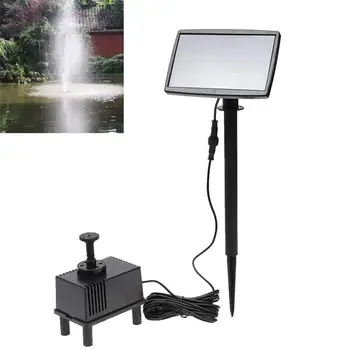 

Solar Power Fountain Pool Water Pump Panel Submersible Watering For Garden Pool Pond Patio Swimming Pool Filter Pump-5M