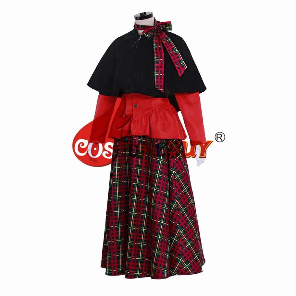 Costumebuy рождественское женское праздничное платье Carol, викторианское рождественское платье, костюм, средневековый зимний костюм на заказ