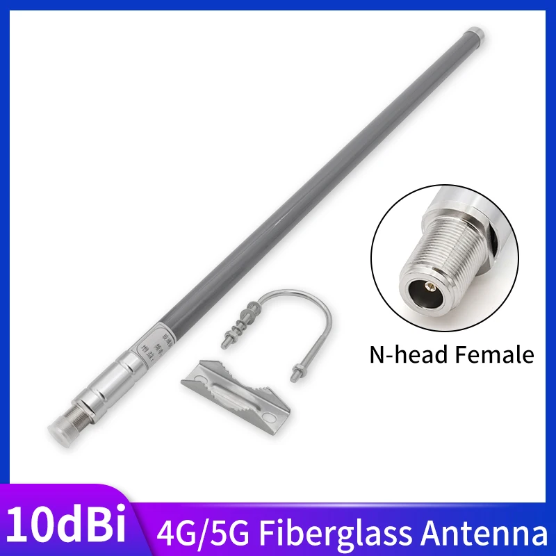 10dBi N Антенна из стекловолокна для 2,4G/4G/5G wifi усилитель сигнала с высоким коэффициентом усиления большой дальности наружная wifi антенна