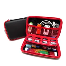 Дорожный внешний аккумулятор сумка для хранения на молнии U дисковый Органайзер коробка для наушников USB кабель защитный чехол жесткий диск кошелек цифровая сумка