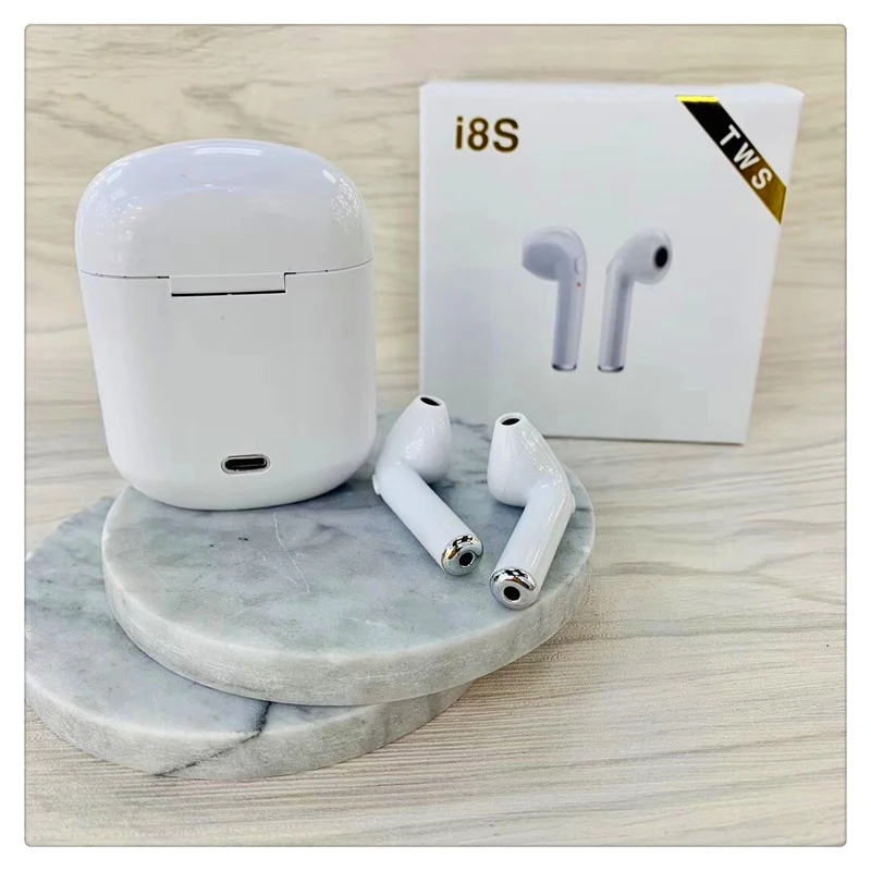 I8S TWS беспроводные Bluetooth наушники, портативные мини наушники с зарядным устройством, уличные спортивные гарнитуры, обновление i7s
