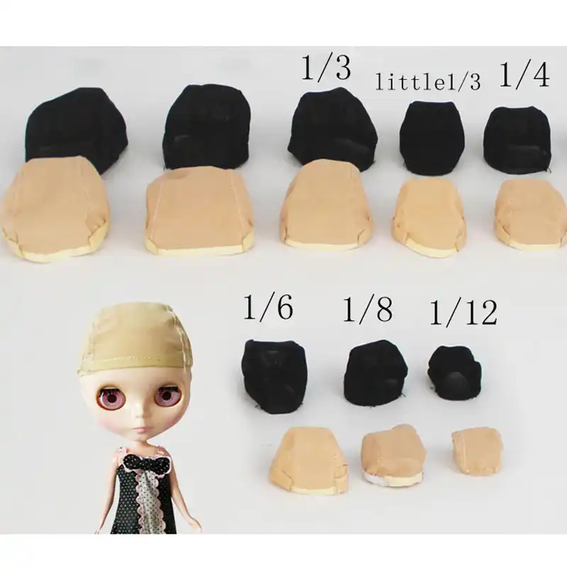 1 pcs 3“Silicon Wig Cap for MSD 1//12 Bjd Doll Head Protection Cover