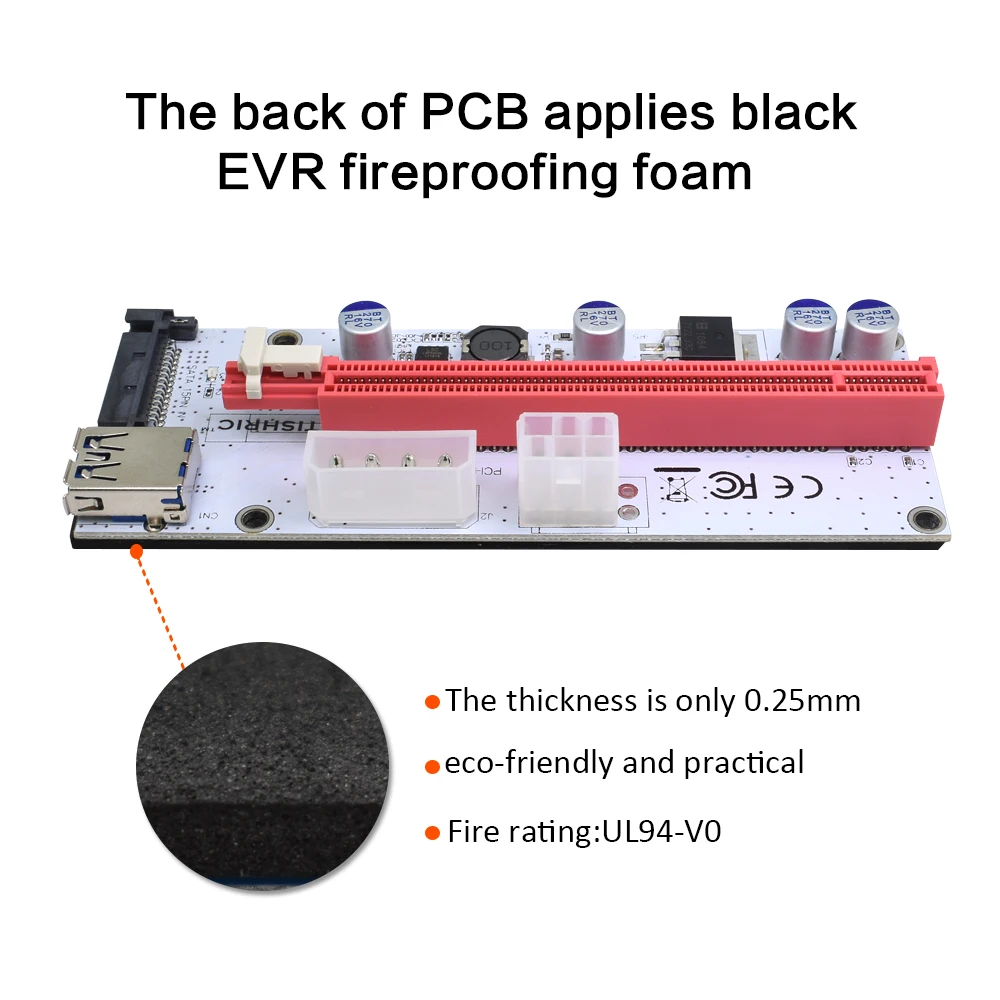 TISHRIC PCIE ������ ī��, USB 3.0 ���̺� ä����, 008s VER008S, 4 ��, 6 ��, 15 ��, SATA �ͽ�������, 1X-16X ����� Ȯ���