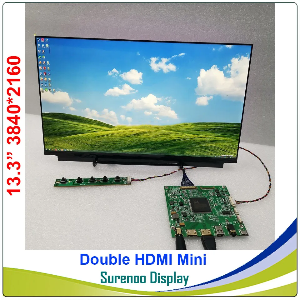 13," дюймовый 3840X2160 4K ЖК-модуль монитор экран дисплей Панель Type_C HDMI Mini для Windows и Android кабельная проекция