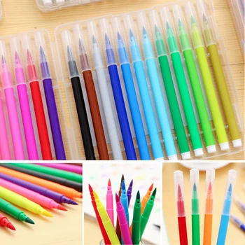 

Photo Album Soft Tip Brush Marker Pen Kit School Students Drawing Calligraphy Fineliner Cartoon Stationery Watercolor Coloring