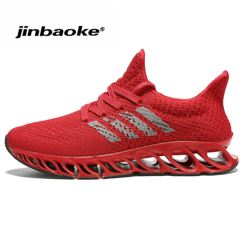 JINBAOKE Blade Running Shoes For Men Breathable Mesh Sneakers Non-Slip Cushioning Sole Athletic Sport Shoes Training Zapatills