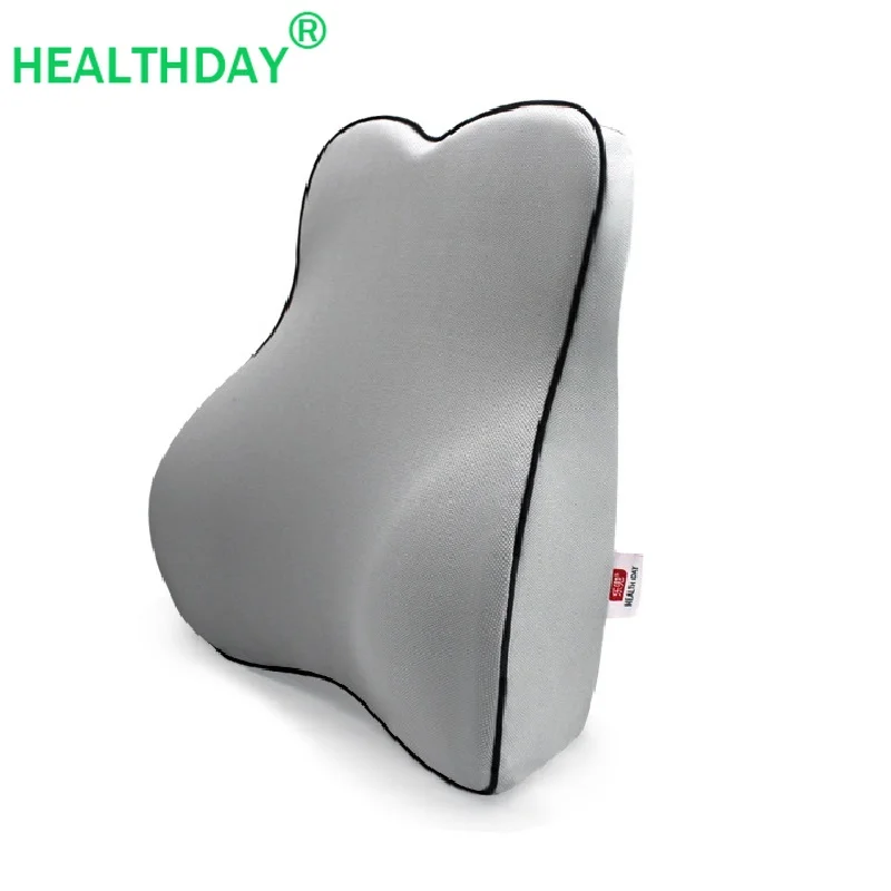 

Lumbar Support Back Pillow Chair Summer Mesh Fabric Memory Foam with Buckle Elastic Band Design Non-slip Office Car Back Pillow