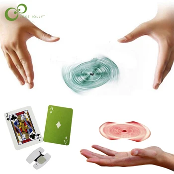 1Set Magic Floating Flying Cards Magic Tricks Close-up Rotary Card Toys for Children Gift Profesional Magic Props ZXH 1