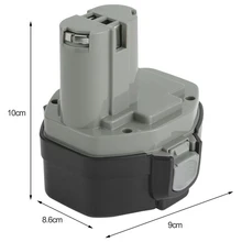 Новая одежда для маленькой девочки 2X14,4 V Батарея для Makita 1433 1434 1435 1435F 14,4 вольт 3.0Ah