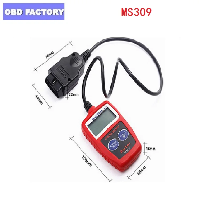 Новый OBD2 OBDII считыватель кодов автомобиля MS 309 MS309 универсальный диагностический