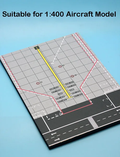 Миниатюрный 1:400 Airliner парковочное место полосы воздуха Фон сцены имитация аэропорта модель композиции 20*30 см