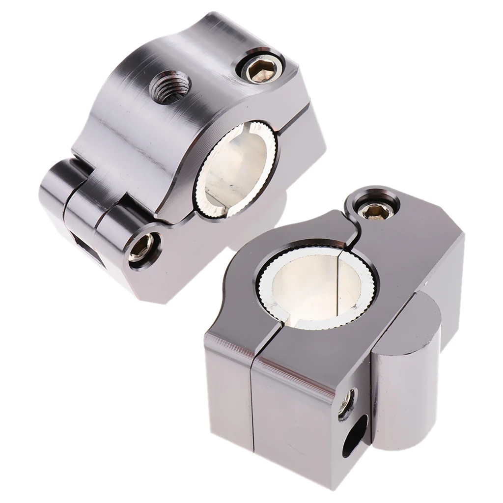 Motorbike Handlebar Risers Universal Motorcycle Handlebars Fit for 22mm - 28mm Aluminium Alloy Durable Bars Clamp