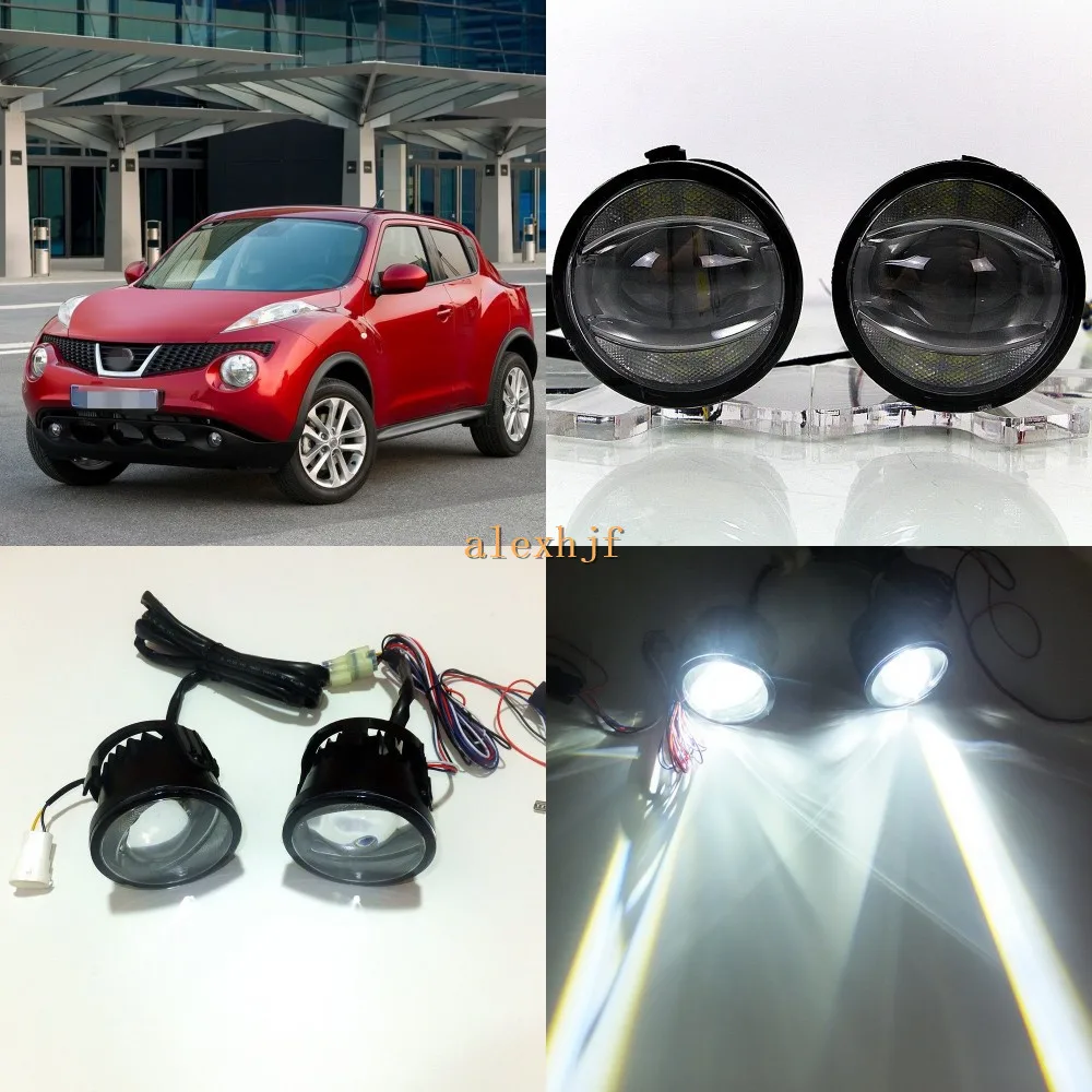 Птф ниссан жук. Led ПТФ Nissan Juke. Nissan Juke лампы на противотуманки. Ниссан Жук светодиодные ПТФ. Фары противотуманные Nissan Juke 2014.