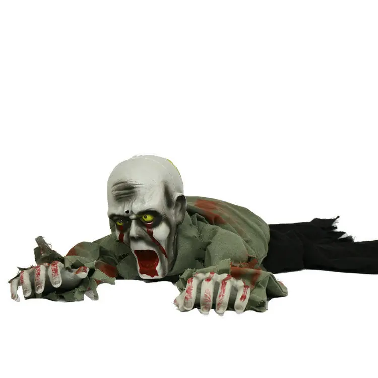 

Halloween Party Decorations Horror Layout Crawling Ghosts Voice Control Toy Electric Eye Glow Crawling Ghost Haunted House Prop