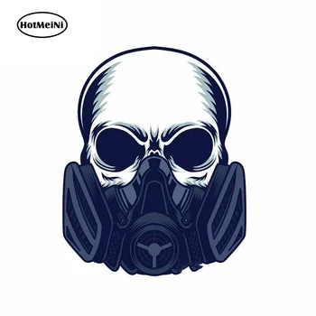 

HotMeiNi 13cm x 9.1cm for Skull Wearing Spray Mask Weapons Car Stickers Vinyl JDM Waterproof Anime RV VAN DIY Fine Decal