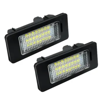 

2Pcs/Set Car LED Number License Plate Lights Lamp Bulb for E39 E60 E82 E70 E90 E92 X3/5/6 Touring Car Accessories