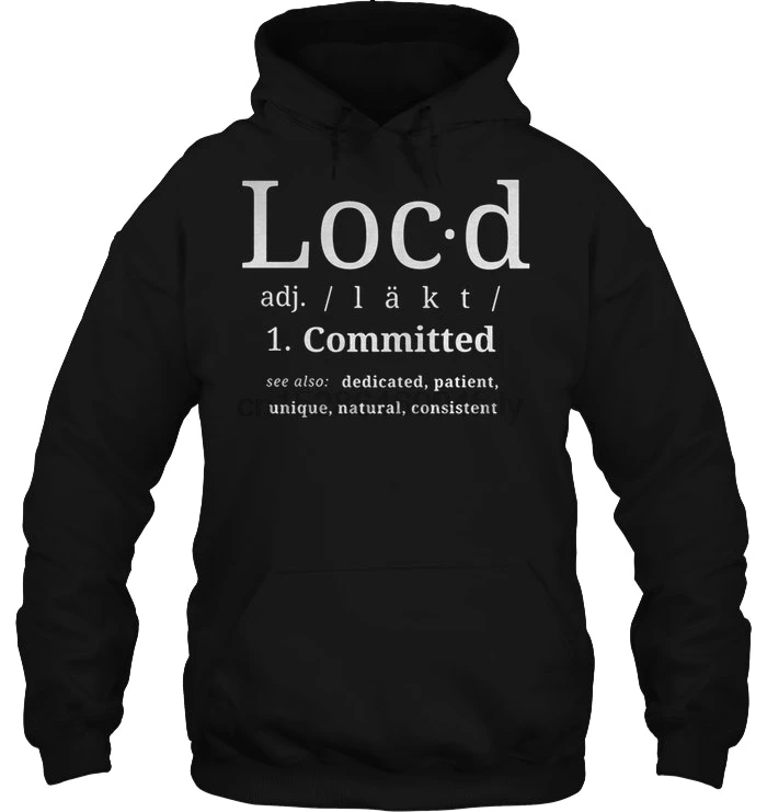 Мужская толстовка с капюшоном Loc ɽ Committed See также специализируется на пациента