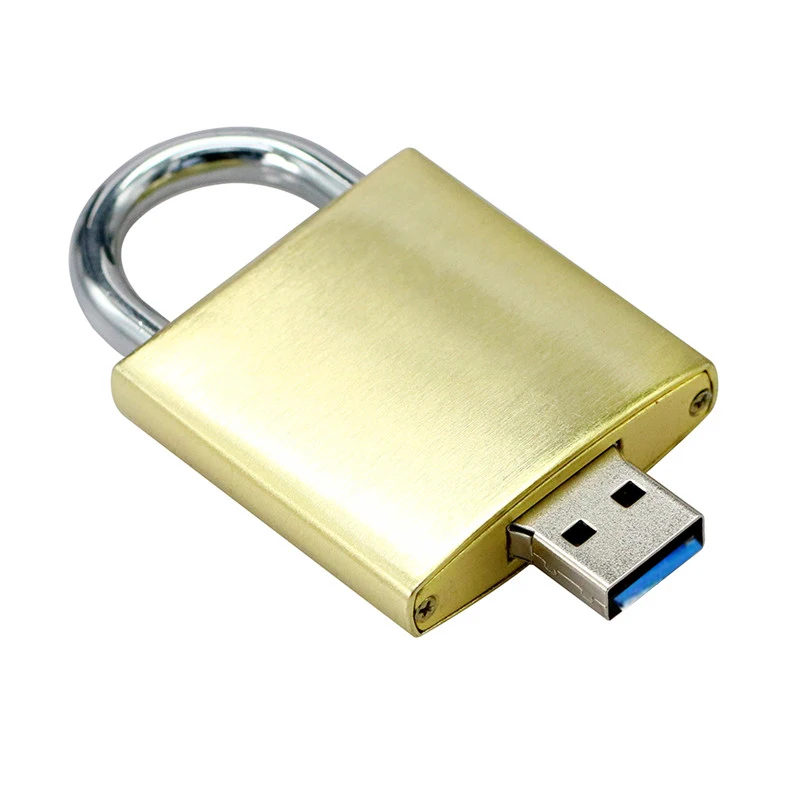 USB флеш-накопитель 64 ГБ 32 ГБ 16 ГБ USB 3,0 флеш-накопитель водонепроницаемый металлический замок брелок серебряная Флешка диск памяти