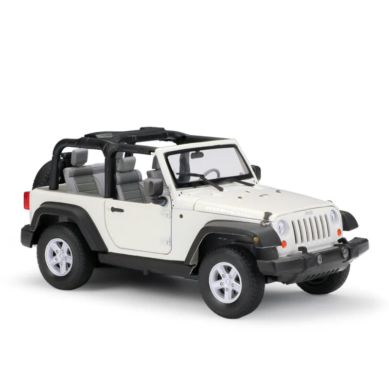 WELLY 1:24 Jeep Wrangler 2007 Jeep Wrangler имитационная модель автомобиля из сплава украшение Коллекция игрушек инструменты подарок - Цвет: Светло-желтый