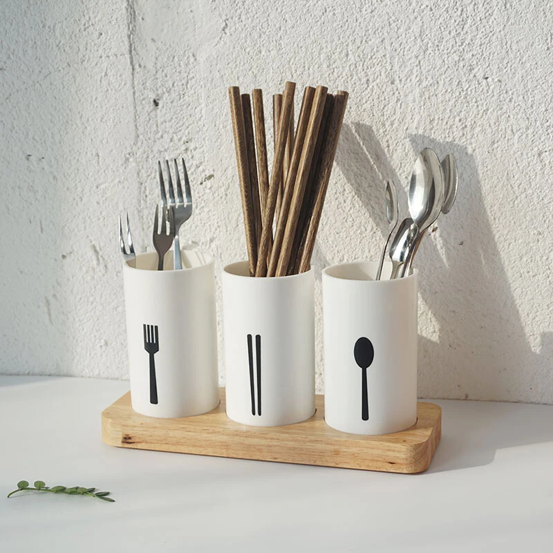 Japan Style Chopsticks Tube Kitchen Racks Spoon Storage Box Tableware Friendly Creative Fork Rack | Дом и сад