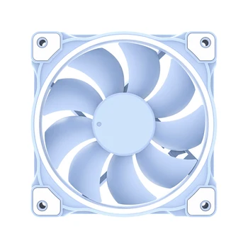 

Blades Quiet Wide Use PC Case Devibration Light CPU Cooler PWM Fan White LED