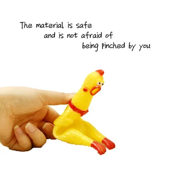 

New 42CM Screaming Chicken Squeeze Sound Toy for Large Dogs Pets Shrilling Decompression Tool Funny Gadgets Rubber Pet Dog Toy