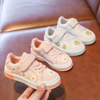 

Cute Flowers Toddler Girl Shoes 2020 Autumn Girls Soft Breathable Sneakers Casual Sport Shoes For Girls Size 21-31