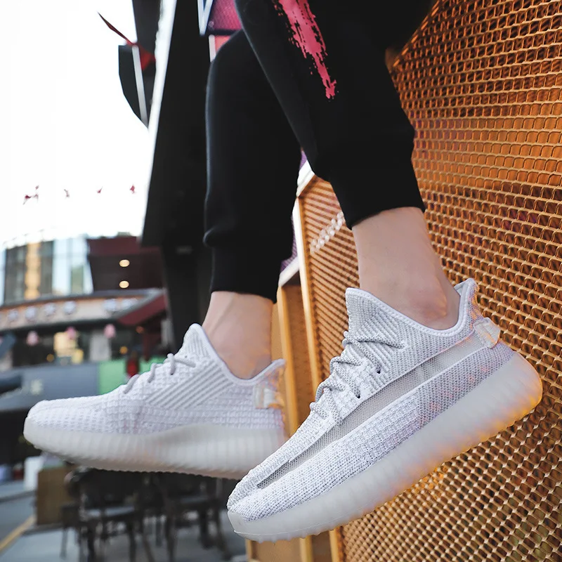 

MEN'S SHOES Summer 2019 New Style Coconut Shoes Casual Network Hongfei Woven Sports Trendy Shoes 350v2 Stars Coconut Shoes