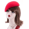 Lawliet Womens Wool Blocked Felt Tilt Hat Cocktail Fascinator Occasion Untrimmed Pillbox Felt Hat Base  A597 4