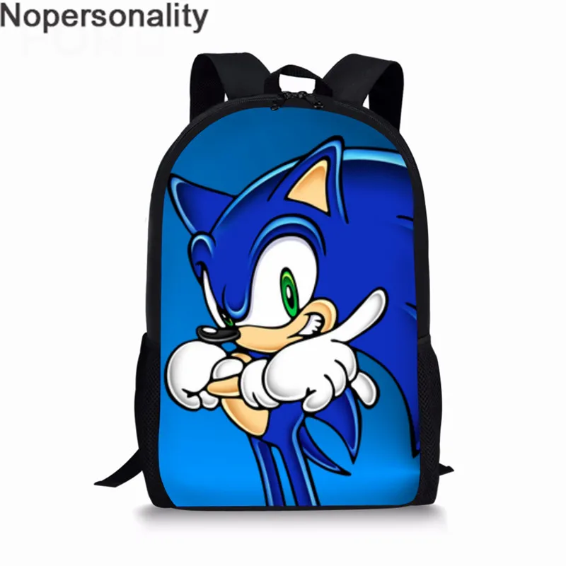 Школьная сумка Nopersonality Mario Super Sonic the Hedgehog для детей, рюкзак с мультяшными принтами для мальчиков, детский рюкзак, сумка для малыша - Цвет: XM1710C