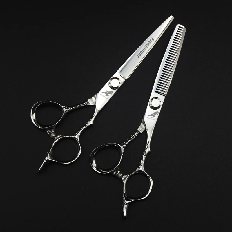 6 inch Professional pet grooming kit, straight scissors and curved pieces